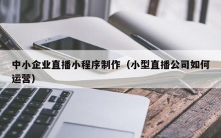 淮南中小企业直播小程序制作（小型直播公司如何运营）